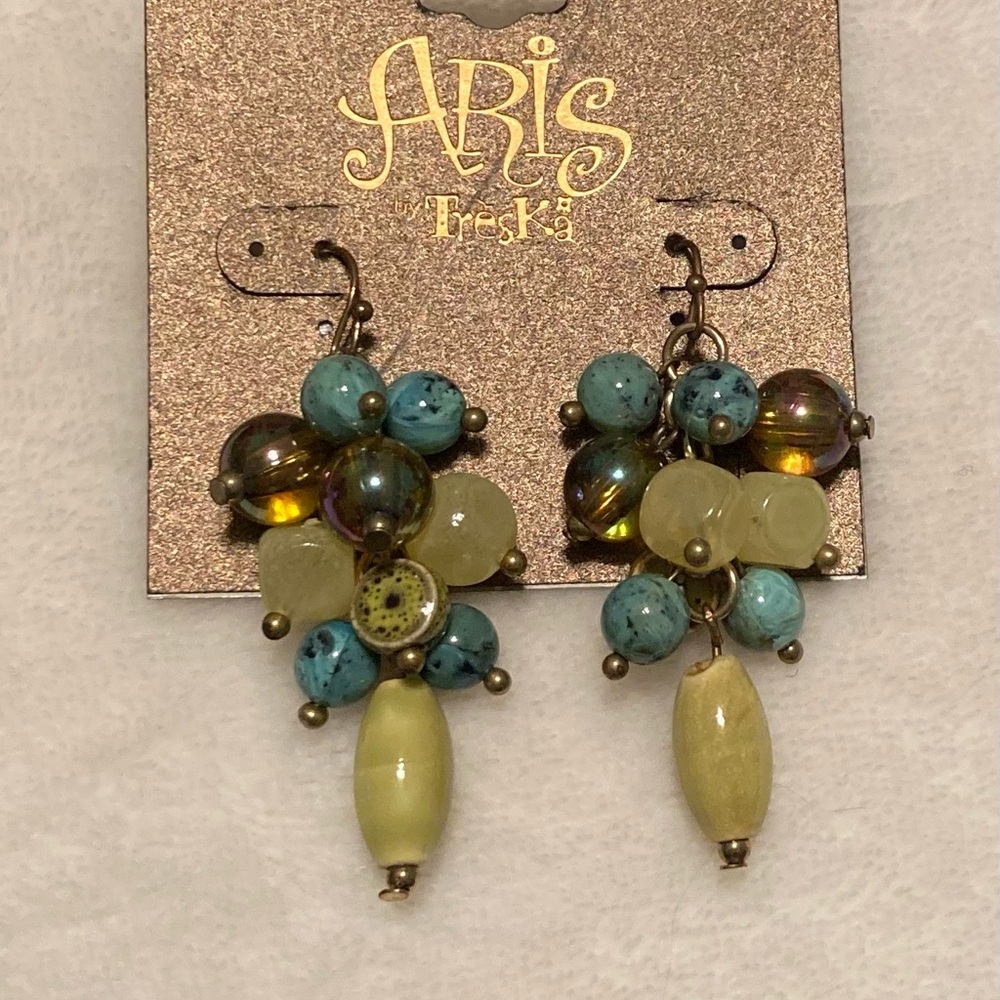 Aris by Treska Beaded Earrings ~NWT